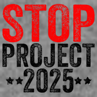 Stop Project 2025 7-Panel Snapback Hat