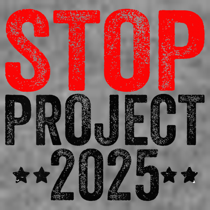 Stop Project 2025 7-Panel Snapback Hat