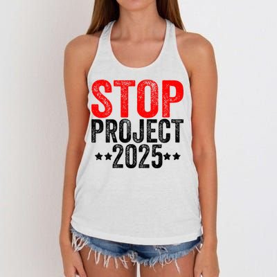 Stop Project 2025 Women's Knotted Racerback Tank