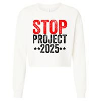 Stop Project 2025 Cropped Pullover Crew