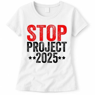 Stop Project 2025 Womens T-Shirt