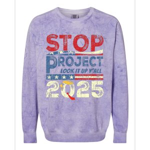 Stop Project 2025 Look It Up Y’All Colorblast Crewneck Sweatshirt