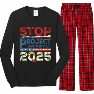 Stop Project 2025 Look It Up Y’All Long Sleeve Pajama Set