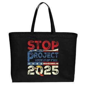 Stop Project 2025 Look It Up Y’All Cotton Canvas Jumbo Tote