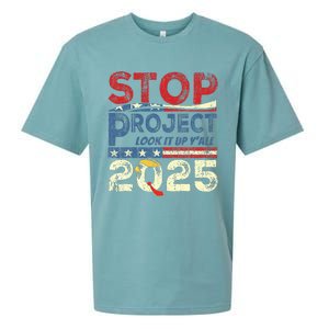 Stop Project 2025 Look It Up Y’All Sueded Cloud Jersey T-Shirt