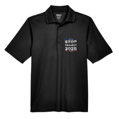 Stop Project 2025 TrumpS Project Anti Trump Funny Men's Origin Performance Piqué Polo