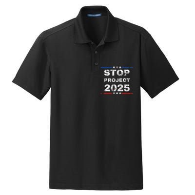 Stop Project 2025 TrumpS Project Anti Trump Funny Dry Zone Grid Polo