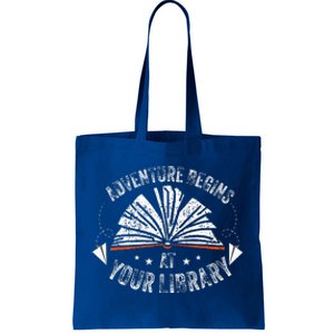 Summer Program 2024 Adventure Begins At Your Library Tote Bag