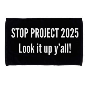 Stop Project 2025 Anti Trump Election Design Microfiber Hand Towel