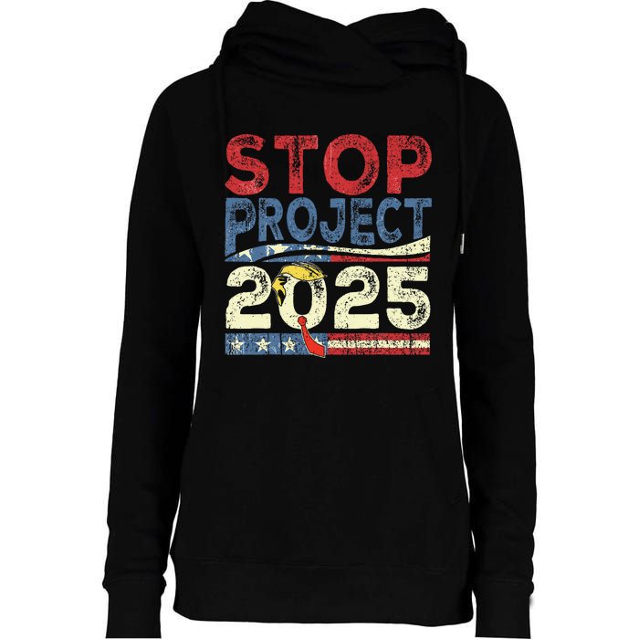 Stop Project 2025 Look It Up Y’All Womens Funnel Neck Pullover Hood