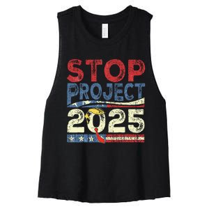 Stop Project 2025 Look It Up Y’All Women's Racerback Cropped Tank