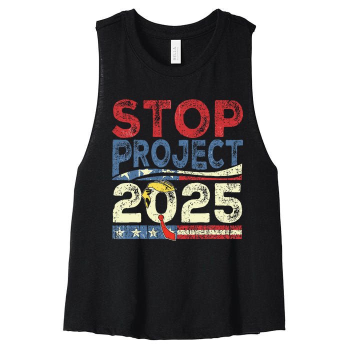 Stop Project 2025 Look It Up Y’All Women's Racerback Cropped Tank