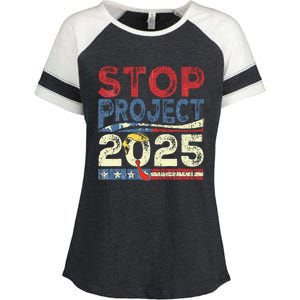 Stop Project 2025 Look It Up Y’All Enza Ladies Jersey Colorblock Tee