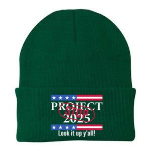 Stop Project 2025 Look It Up Y’All Anti Trump Knit Cap Winter Beanie