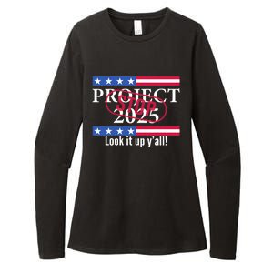 Stop Project 2025 Look It Up Y’All Anti Trump Womens CVC Long Sleeve Shirt