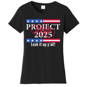 Stop Project 2025 Look It Up Y’All Anti Trump Women's T-Shirt