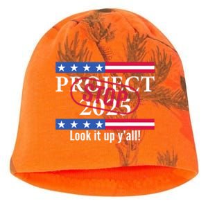 Stop Project 2025 Look It Up Y’All Anti Trump Kati - Camo Knit Beanie