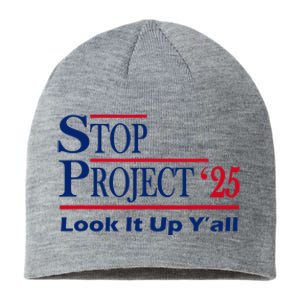 Stop Project 2025 Look It Up Y’All Funny Sustainable Beanie