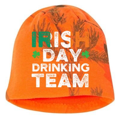 St Patricks 2020 Irish Day Ing Team Funny Gift Kati - Camo Knit Beanie