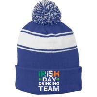 St Patricks 2020 Irish Day Ing Team Funny Gift Stripe Pom Pom Beanie