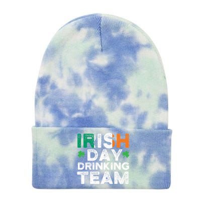 St Patricks 2020 Irish Day Ing Team Funny Gift Tie Dye 12in Knit Beanie