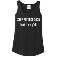 Stop Project 2025 Look It Up Y’All Ladies Essential Tank