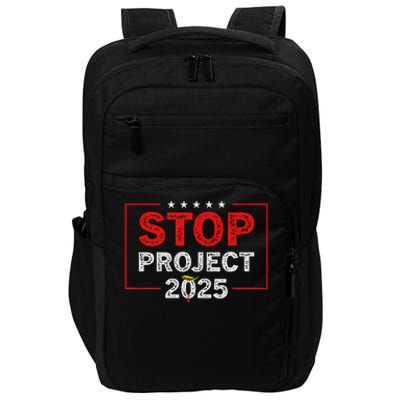 Stop Project 2025 Usa Flag Election 2024 Design Impact Tech Backpack