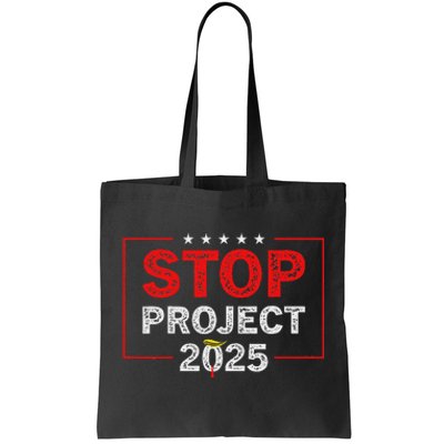 Stop Project 2025 Usa Flag Election 2024 Design Tote Bag