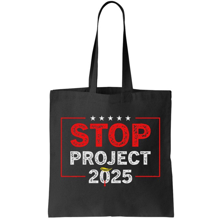 Stop Project 2025 Usa Flag Election 2024 Design Tote Bag