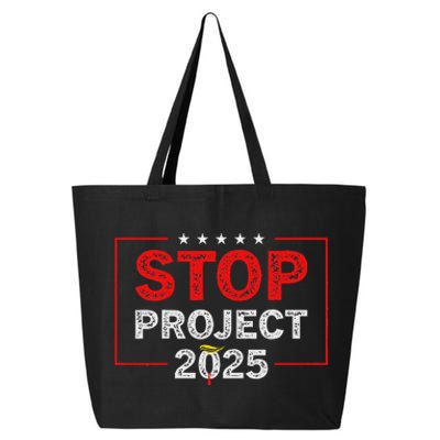 Stop Project 2025 Usa Flag Election 2024 Design 25L Jumbo Tote