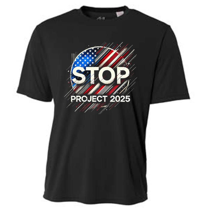 Stop Project 2025 Flag Usa Cooling Performance Crew T-Shirt