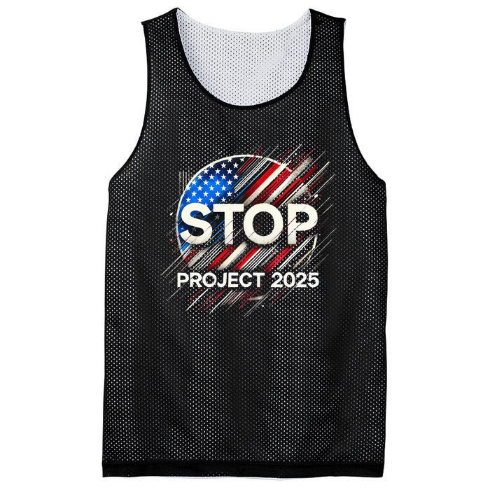 Stop Project 2025 Flag Usa Mesh Reversible Basketball Jersey Tank