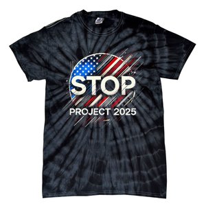 Stop Project 2025 Flag Usa Tie-Dye T-Shirt