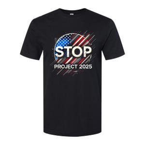 Stop Project 2025 Flag Usa Softstyle CVC T-Shirt