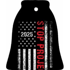 Stop Project 2025 Look It Up Bold Design Ceramic Bell Ornament