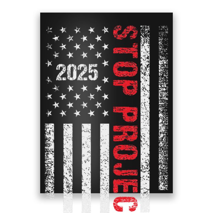 Stop Project 2025 Look It Up Bold Design Poster