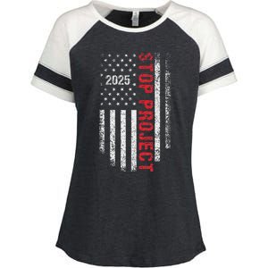 Stop Project 2025 Look It Up Bold Design Enza Ladies Jersey Colorblock Tee