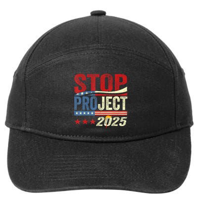 Stop Project 2025 Flag Usa 7-Panel Snapback Hat