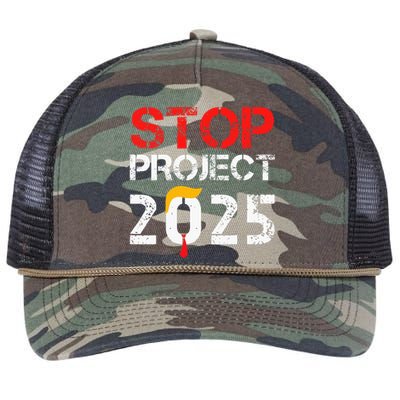 Stop Project 2025 TrumpS Project Anti Trump Retro Rope Trucker Hat Cap