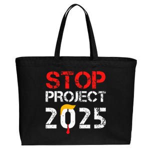 Stop Project 2025 TrumpS Project Anti Trump Cotton Canvas Jumbo Tote