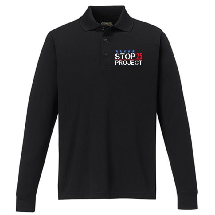 Stop Project 2025 Performance Long Sleeve Polo