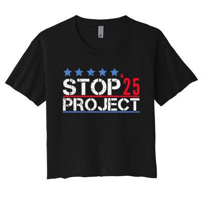 Stop Project 2025 Women's Crop Top Tee