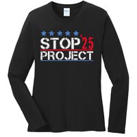 Stop Project 2025 Ladies Long Sleeve Shirt