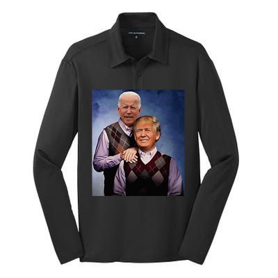 Stop Project 2025 Anti Trump Silk Touch Performance Long Sleeve Polo