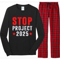 Stop Project 2025 Anti Trump Long Sleeve Pajama Set