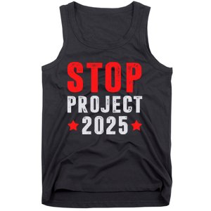 Stop Project 2025 Anti Trump Tank Top