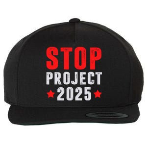 Stop Project 2025 Anti Trump Wool Snapback Cap