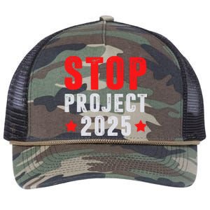 Stop Project 2025 Anti Trump Retro Rope Trucker Hat Cap