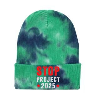 Stop Project 2025 Anti Trump Tie Dye 12in Knit Beanie