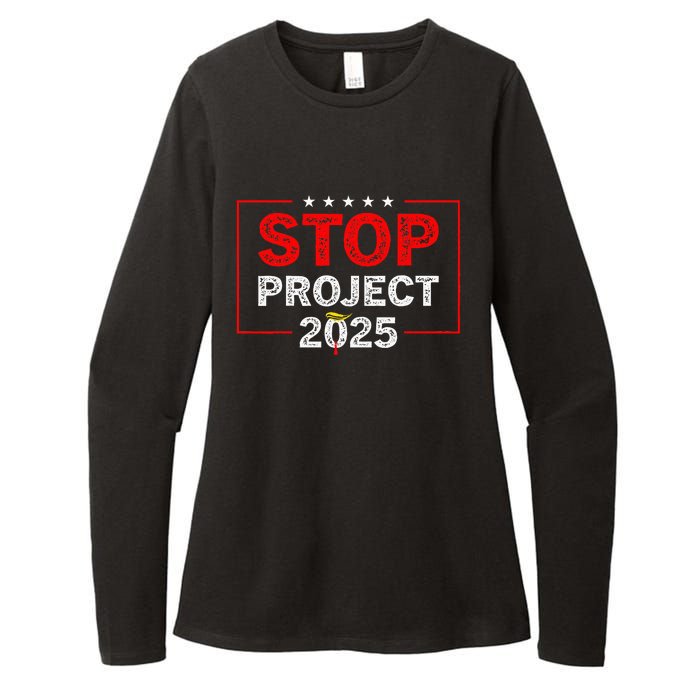 Stop Project 2025 TrumpS Project Anti Trump Womens CVC Long Sleeve Shirt